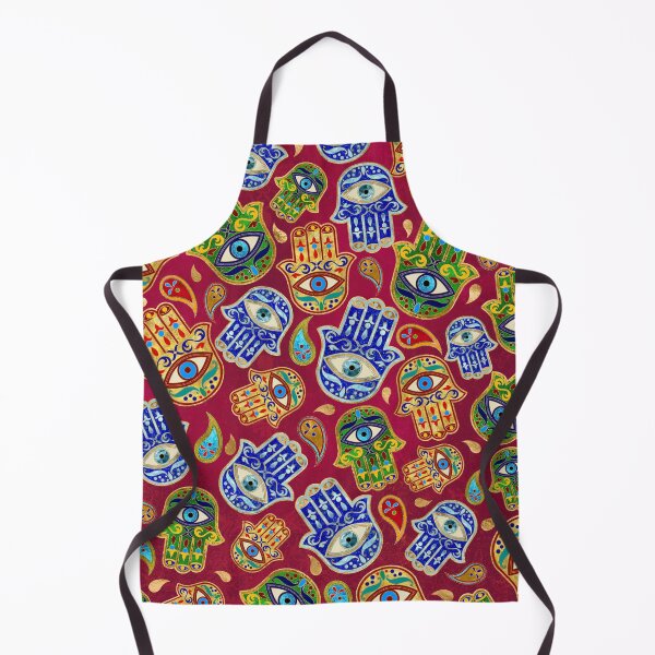 Item preview, Hamsa Hand - Hand of Fatima colorful pattern designed and sold by k9printart.