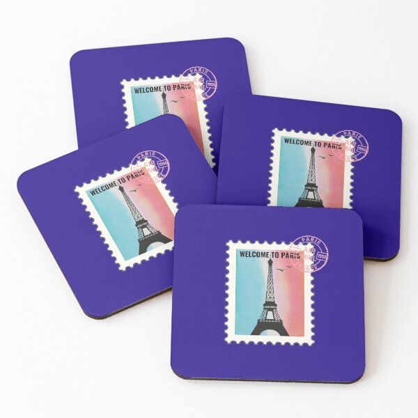 Item preview, Welcome To Paris Stamp designed and sold by HappyLife4U.