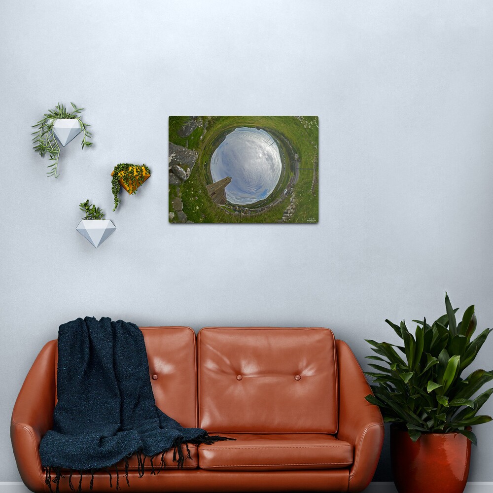 Glencolmcille Church - Sky In Metal Print