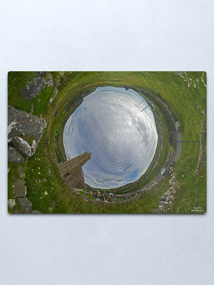 Alternate view of Glencolmcille Church - Sky In Metal Print