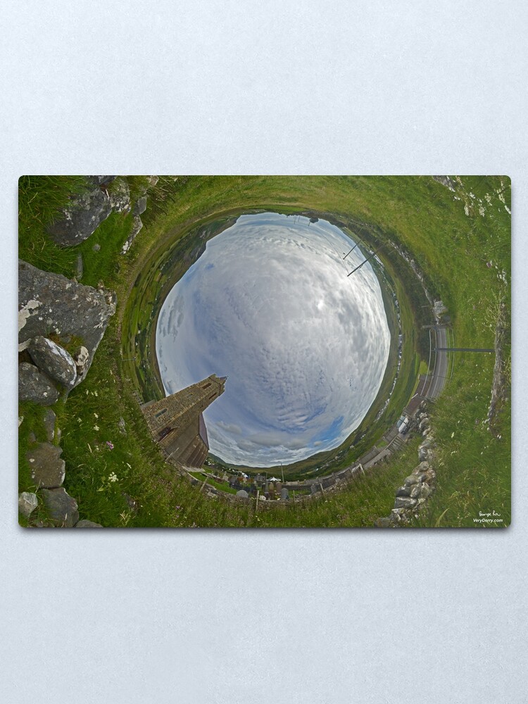 Alternate view of Glencolmcille Church - Sky In Metal Print