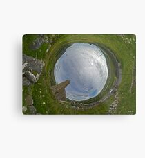 Glencolmcille Church - Sky In Metal Print