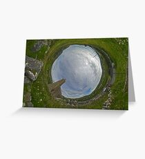 Glencolmcille Church - Sky In Greeting Card