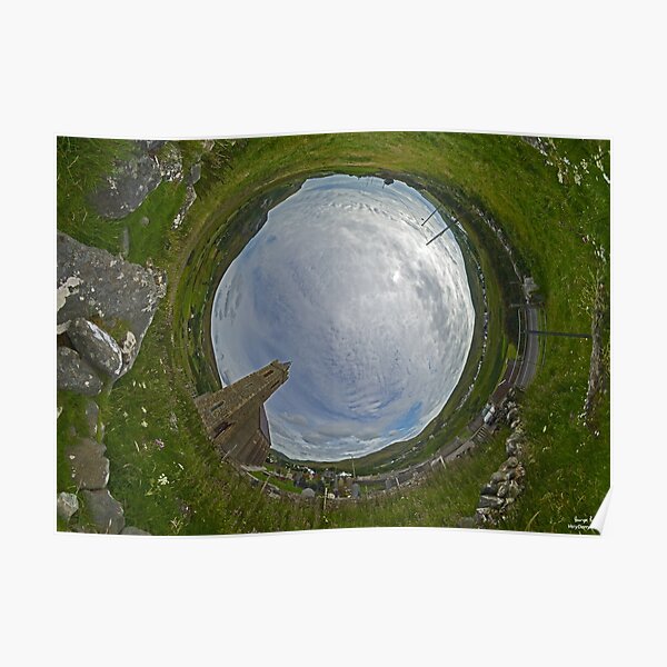 Glencolmcille Church - Sky In Poster