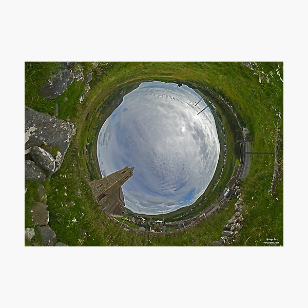 Glencolmcille Church - Sky In Photographic Print