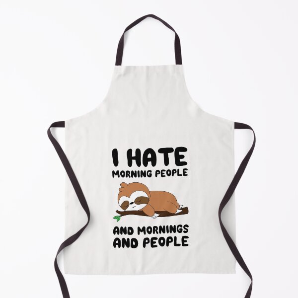 Item preview, I Hate Morning People and Mornings and People - Cute Baby Sloth designed and sold by designandclouds.