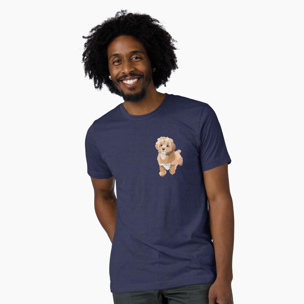 "Shihpoo Dog Portrait Digital Illustration" Sticker for Sale by ...