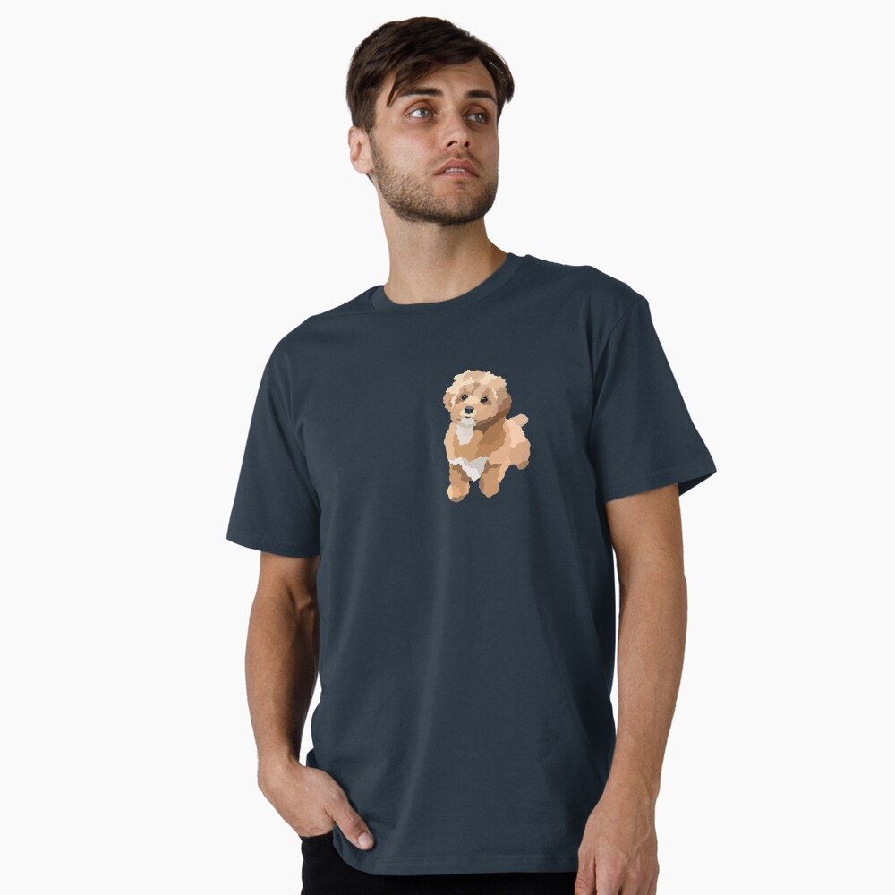 "Shihpoo Dog Portrait Digital Illustration" Sticker for Sale by ...