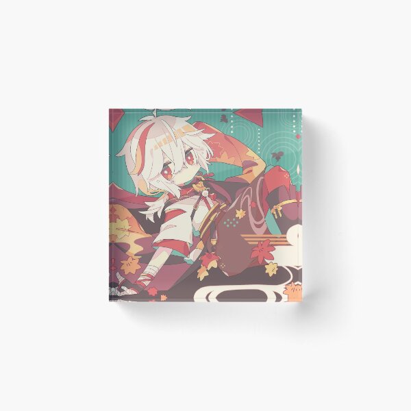 Chibi Kazuha Genshin Impact Acrylic Block