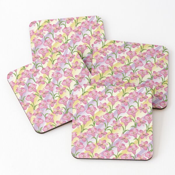 Item preview, Patrón de flores de alstroemeria designed and sold by Ayesha Saleem.