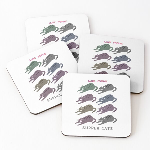 Item preview, Eight color Supper Cats - We Are Supper Cats  designed and sold by ROSEFOLD.