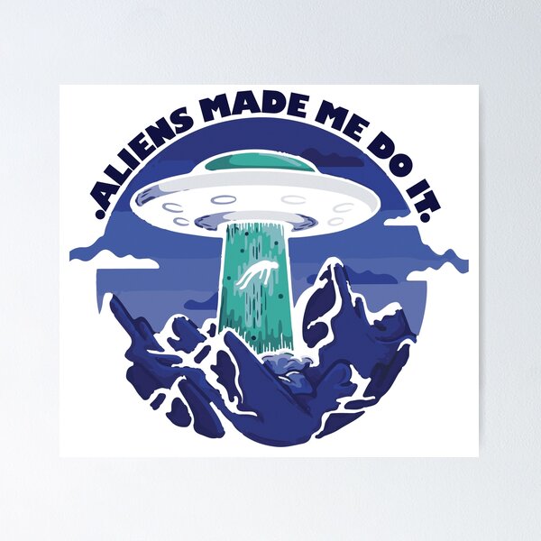 Item preview, ALIEN PLATE BLUE COLOR DESIGN designed and sold by GENUINEPRODUCT.