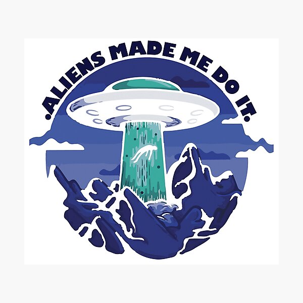 Item preview, ALIEN PLATE BLUE COLOR DESIGN designed and sold by GENUINEPRODUCT.
