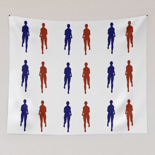 Item preview, Twin Runners Jogging Silhouette designed and sold by Alius Imago.