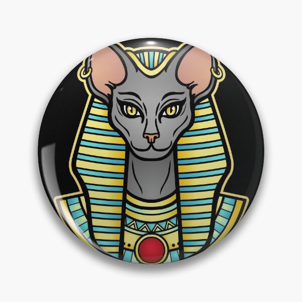 Item preview, Animation color portrait Ancient Egyptian goddess Bastet (Bast). with cat head.  Vector illustration isolated  designed and sold by YanaZvereva.