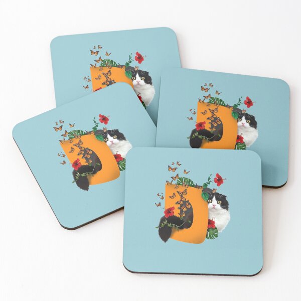 Item preview, Cat and Butterflies designed and sold by leBoosh-Designs.