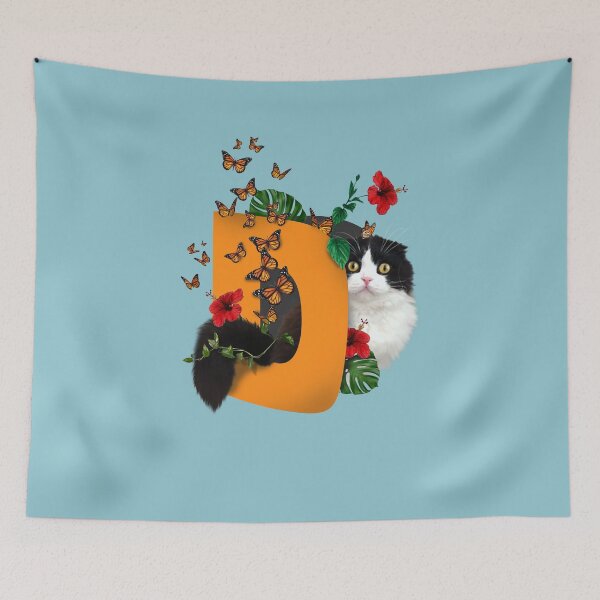 Item preview, Cat and Butterflies designed and sold by leBoosh-Designs.
