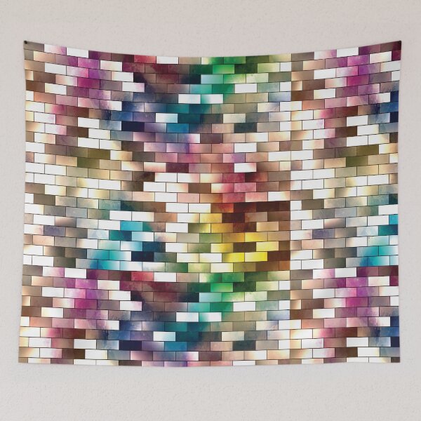 Item preview, Bright Multicolor Bricks Pattern designed and sold by WOWART69.