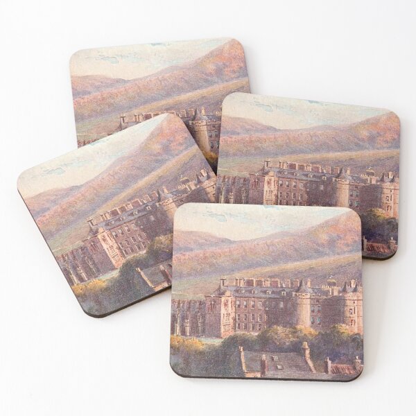 Item preview, Vintage Illustration of Holyrood Palace & Arthur's Seat designed and sold by yourscotland.