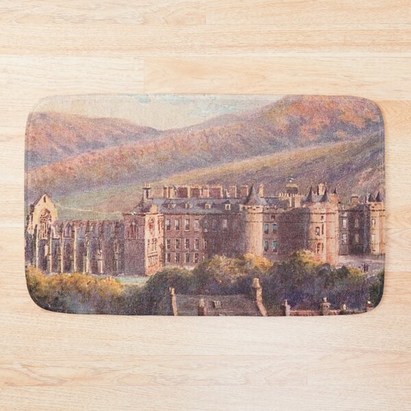 Item preview, Vintage Illustration of Holyrood Palace & Arthur's Seat designed and sold by yourscotland.
