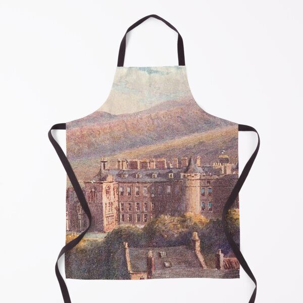 Item preview, Vintage Illustration of Holyrood Palace & Arthur's Seat designed and sold by yourscotland.