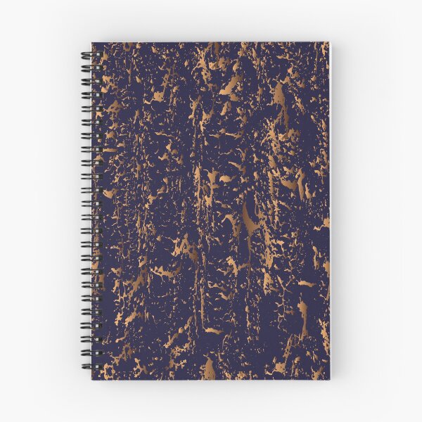 Artikelvorschau, Natürliches, nahtloses, abstraktes Craquelé-Oberflächenmuster mit reichhaltiger Textur in staubigen Gold- und tiefen Marineblau-Farben entworfen und verkauft von InnaEvans.