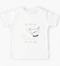 Belle and Rumplestiltskin's cup Kids Tee