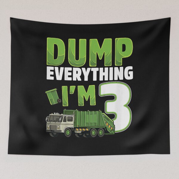 Item preview, Kids Recycling Trash 3 Year Old Garbage Truck 3rd Birthday Boy  designed and sold by reeneregen.
