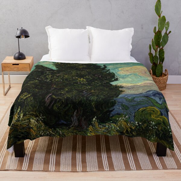 Item preview, Vincent van Gogh - cypresses designed and sold by Vivanne-art.