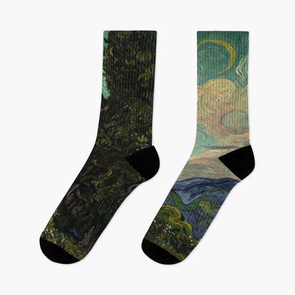 Item preview, Vincent van Gogh - cypresses designed and sold by Vivanne-art.