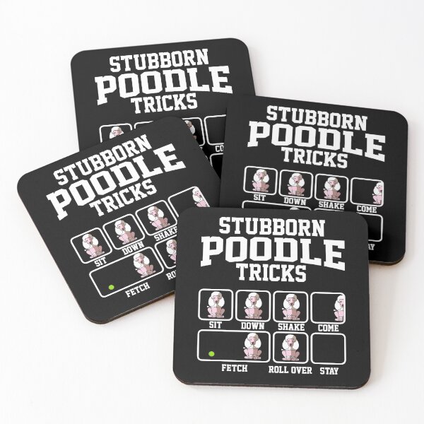 Item preview, Stubborn Poodle Dog Tricks Funny Poodle designed and sold by unlimitee.