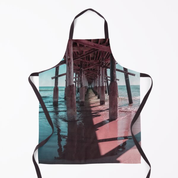 Item preview, Silky Light and Shadow in Mint Green and Pink - Californian Cool Under the Newport Beach Pier designed and sold by Georgia Mizuleva.