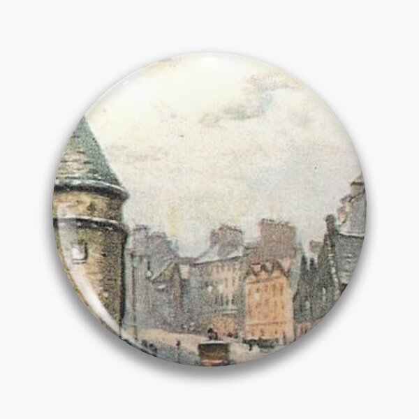 Item preview, Vintage Illustration of Canongate from Holyrood Palace, Edinburgh designed and sold by yourscotland.