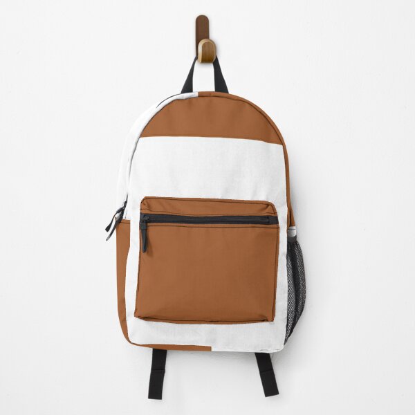 Brown and white leather design  Backpack
