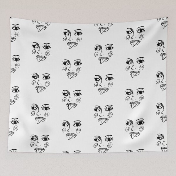 Item preview, tongue out - ugly portrait designed and sold by Lorainne Q.