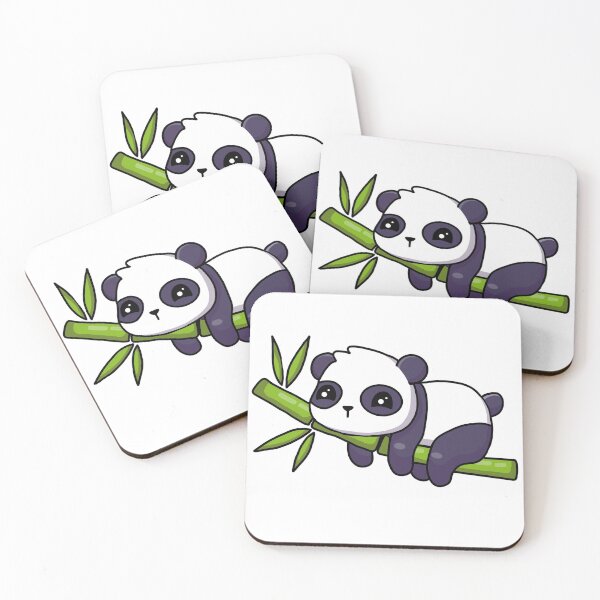Item preview, Panda on bamboo cute cartoon designed and sold by XLesserPandaX.