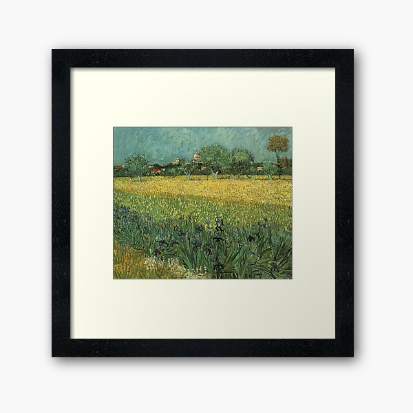 Aperçu de l'œuvre Vincent van Gogh - Vue d'Arles avec des iris créée et vendue par Vivanne-art.