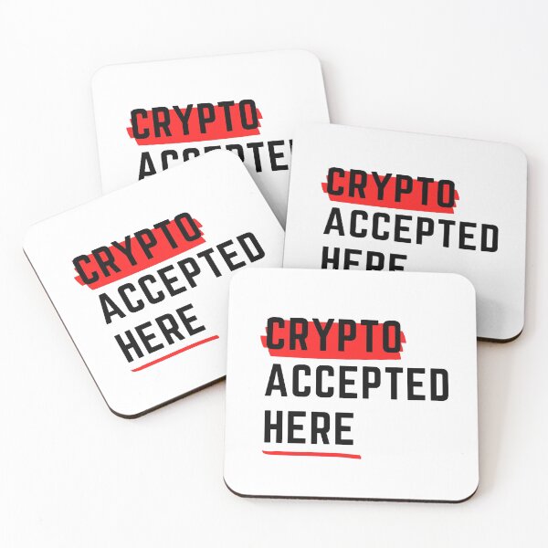 Item preview, Crypto Accepted Here designed and sold by OonaLo.
