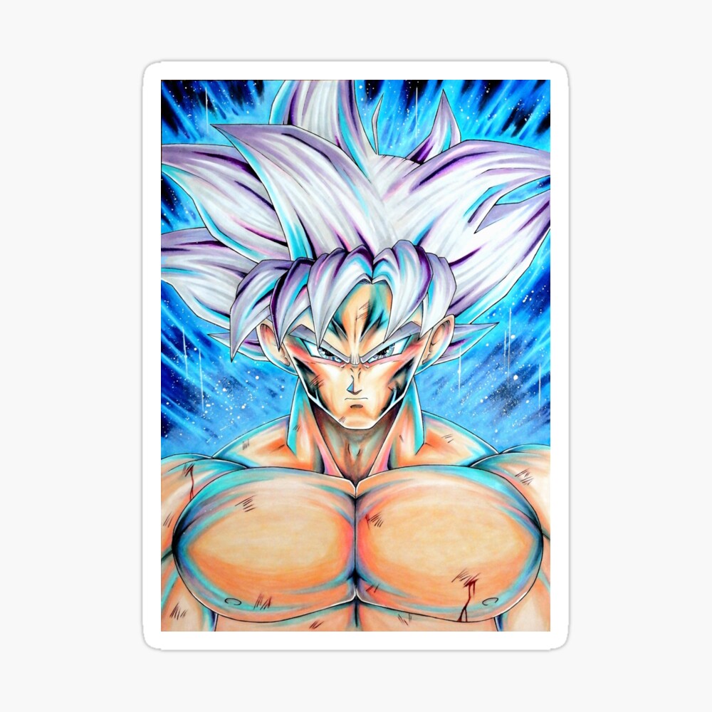 Son Goku Ultra Instinct grey eyes Greeting Card by erriose