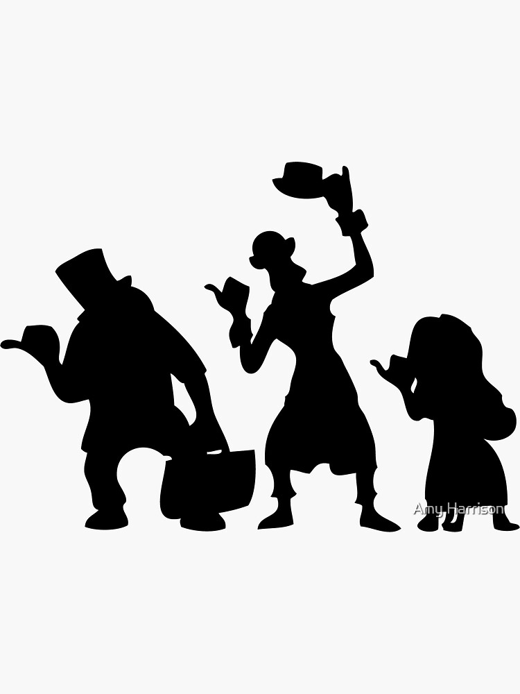 Haunted Mansion Hitchhiking Ghosts Sticker for Sale by Amy