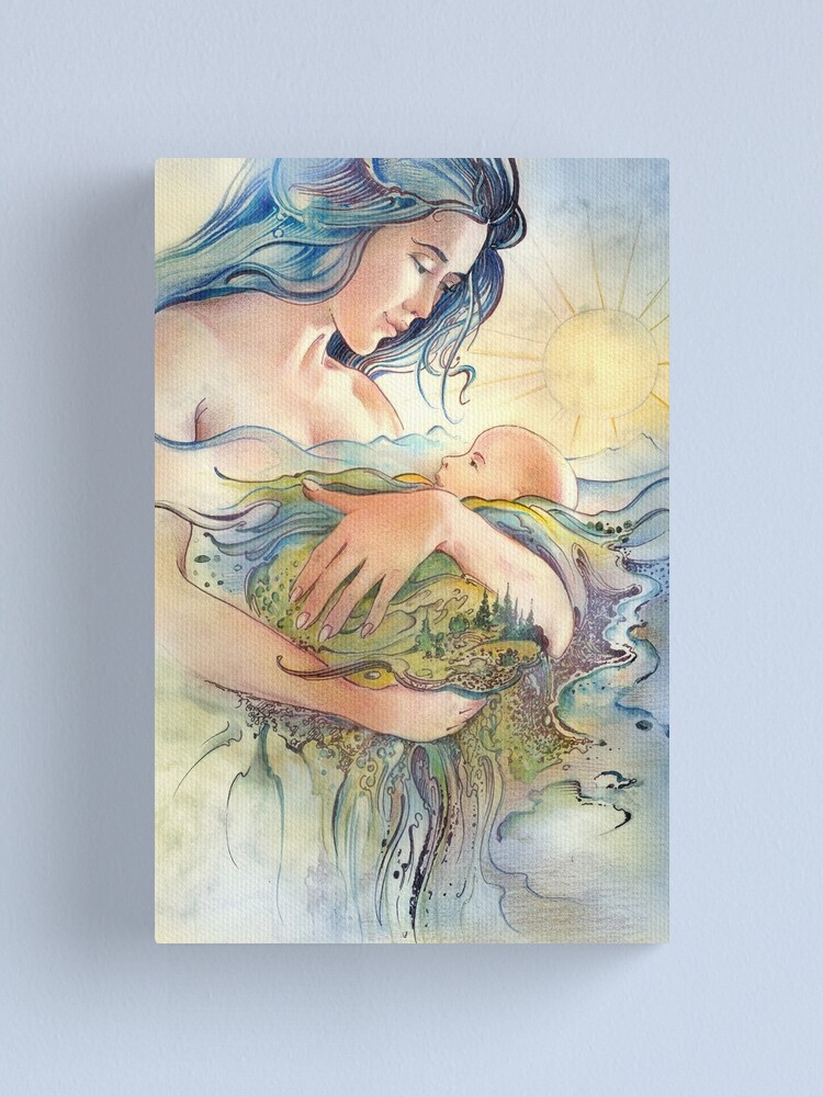 Alternate view of GAIA - Mather and Child Canvas Print