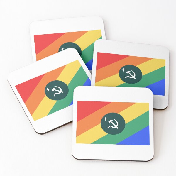 Item preview, gay communist pride flag designed and sold by chaosxr.