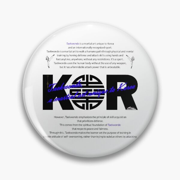 Item preview, Taekwondo, a martial art unique to Korea_white ver. designed and sold by KDC-art.