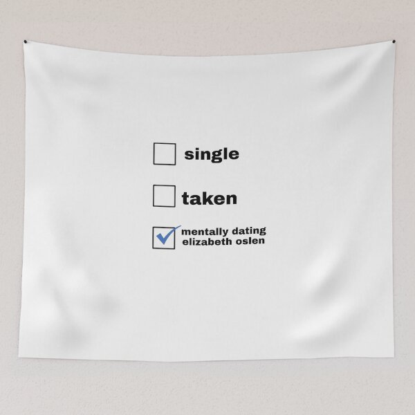 Item preview, mentally dating Elizbeth Olsen  designed and sold by Hunee-Bee.