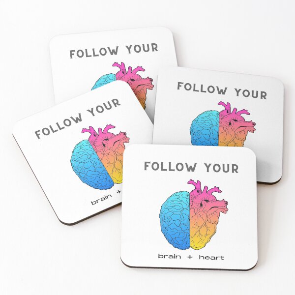 Item preview, Follow your heart and brain designed and sold by OonaLo.