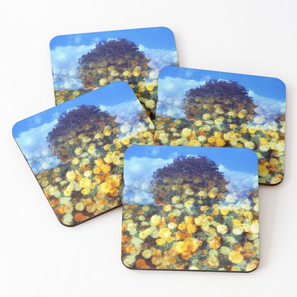 Item preview, Yellow flowers blending with tree and sky designed and sold by Tony Kemplen.