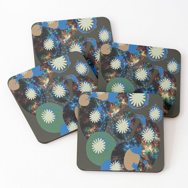 Item preview, Daisy Graphic Abstraction, Graphic Psychedelic Abstract Art, Inspired by Nature-floral abstract art designed and sold by Adri Barnard.