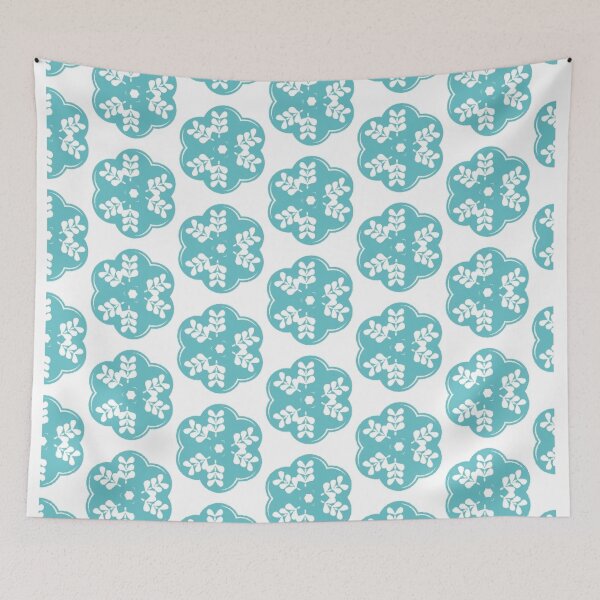 Item preview, aquablue flowers designed and sold by ritusdesigns.