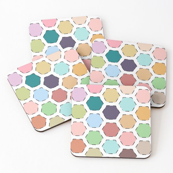 Item preview, Pastel hexagons designed and sold by adiosmillet.