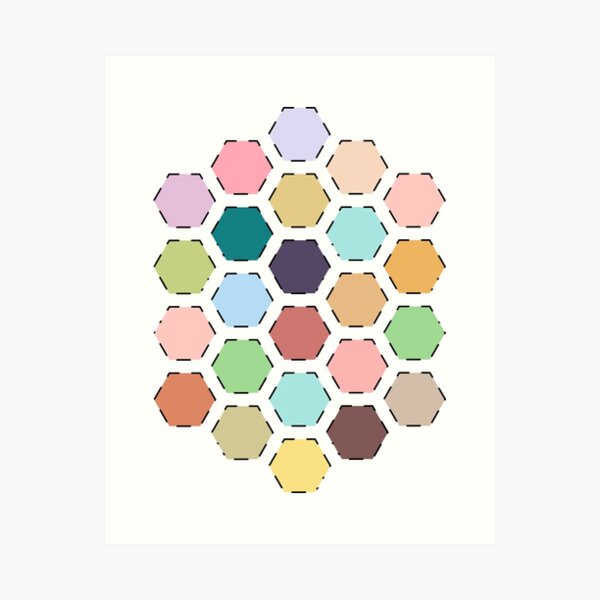 Hexagon Art Prints for | Redbubble Sale
